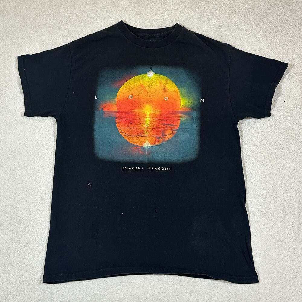 Imagine Dragons Loom Album Graphic Band T Shirt Black Tour Tee